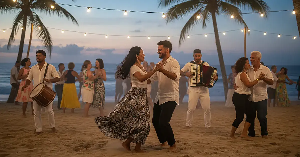 Pé na areia e sanfona: Ilhabela vira o epicentro do forró pé de serra em festival imperdível