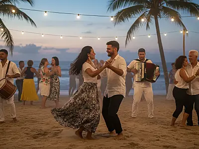 O Festival Forró na Ilha une o ritmo tradicional da sanfona com o cenário paradisíaco do litoral norte paulista.