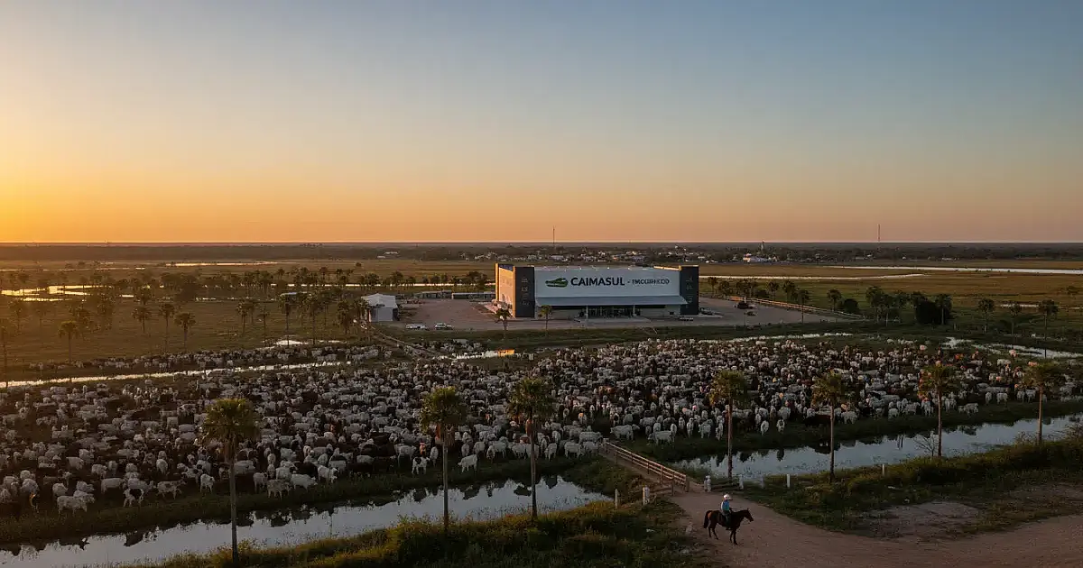 A cidade brasileira com 23 bois por habitante e o maior frigorífico de jacaré do mundo