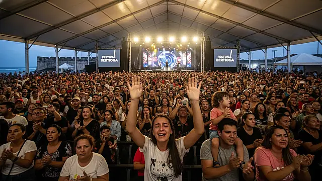O cantor Thalles Roberto é uma das principais atrações do festival de 35 anos de Bertioga.