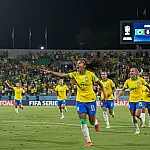 Seleção Brasileira feminina aplica goleada de 6 a 1 na Zâmbia e mantém 100% na Fifa Series