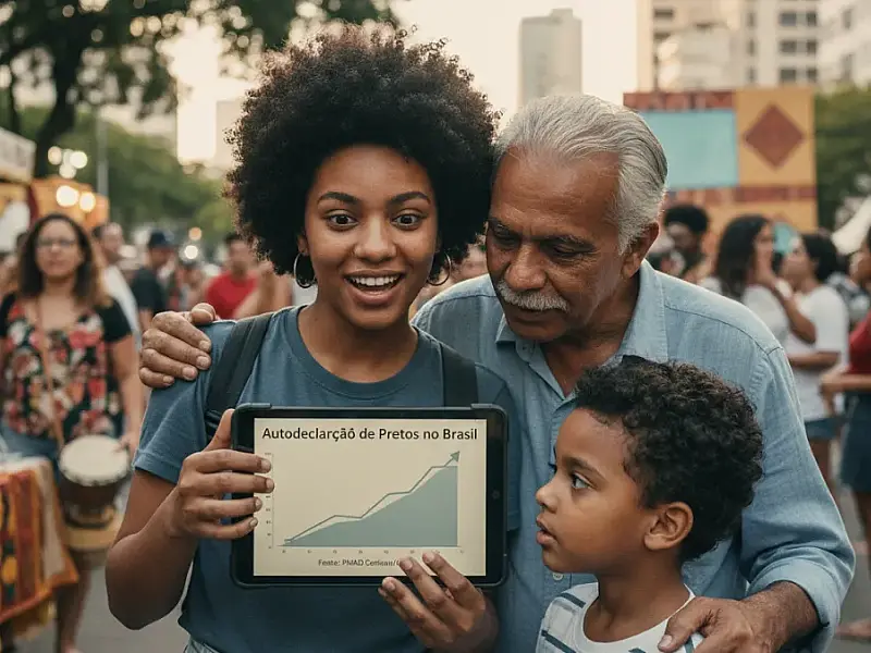 Brasil se reconhece mais negro: IBGE mostra salto na autodeclaração de pretos