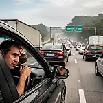 Anchieta-Imigrantes registra 13 km de trânsito em reflexo tardio do feriado