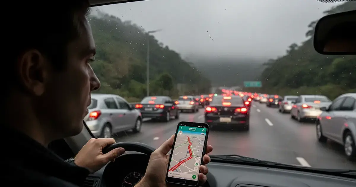 Volta do litoral: Anchieta e Imigrantes registram lentidão no sentido São Paulo