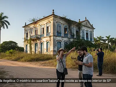 O casarão da Fazenda Angélica em Rio Claro exibe arquitetura inspirada nos sobrados baianos do século 19.