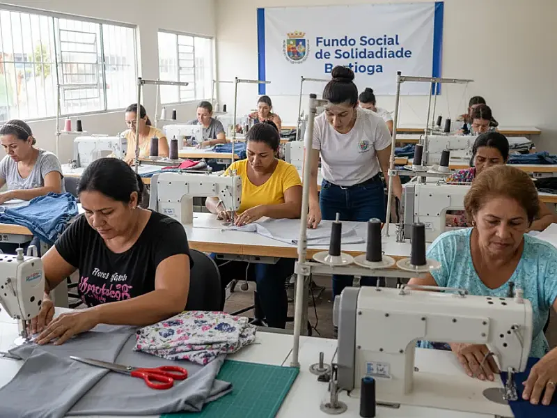 Bertioga inaugura polo de corte e costura para impulsionar geração de renda e autonomia