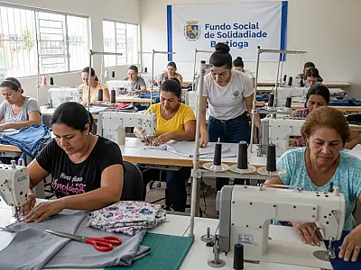 Novas máquinas profissionais garantem aprendizado de alto nível no Fundo Social de Bertioga.