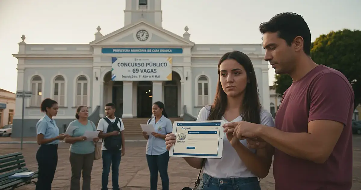 Prefeitura de Casa Branca abre concurso público com 69 vagas e salários de até R$ 3,8 mil