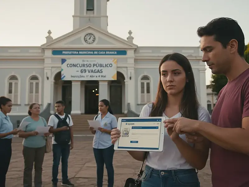 Prefeitura de Casa Branca abre concurso público com 69 vagas e salários de até R$ 3,8 mil