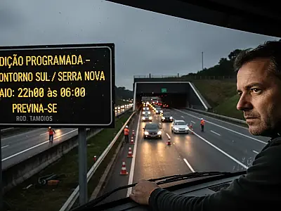 Operação noturna na Rodovia dos Tamoios visa garantir a segurança e o funcionamento dos sistemas dos túneis.