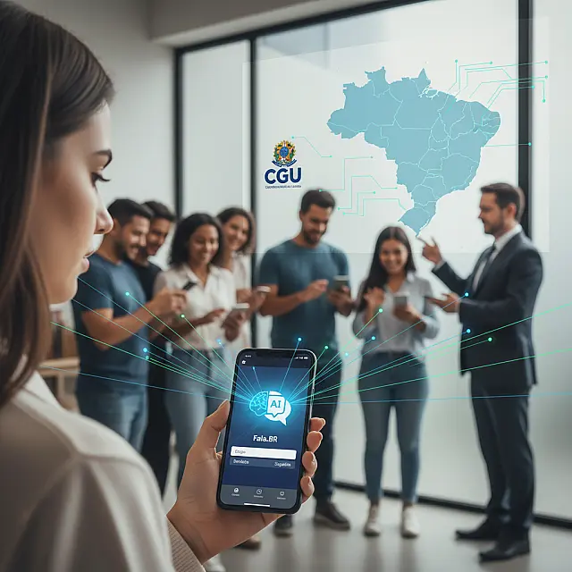 Nova interface da plataforma Fala.BR utiliza inteligência artificial para facilitar o contato do cidadão com o governo federal.