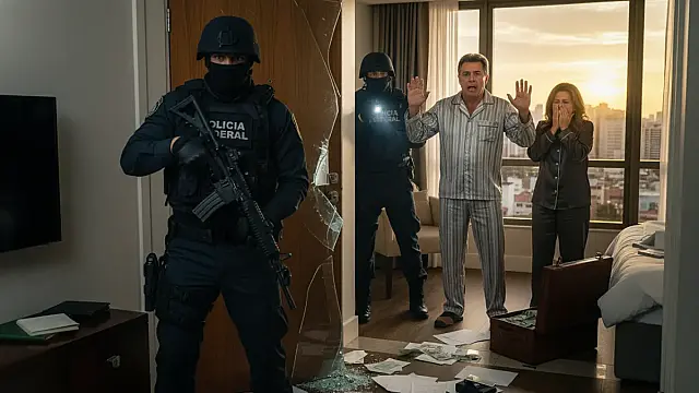 Agentes da Polícia Federal em operação contra crimes financeiros e corrupção administrativa.