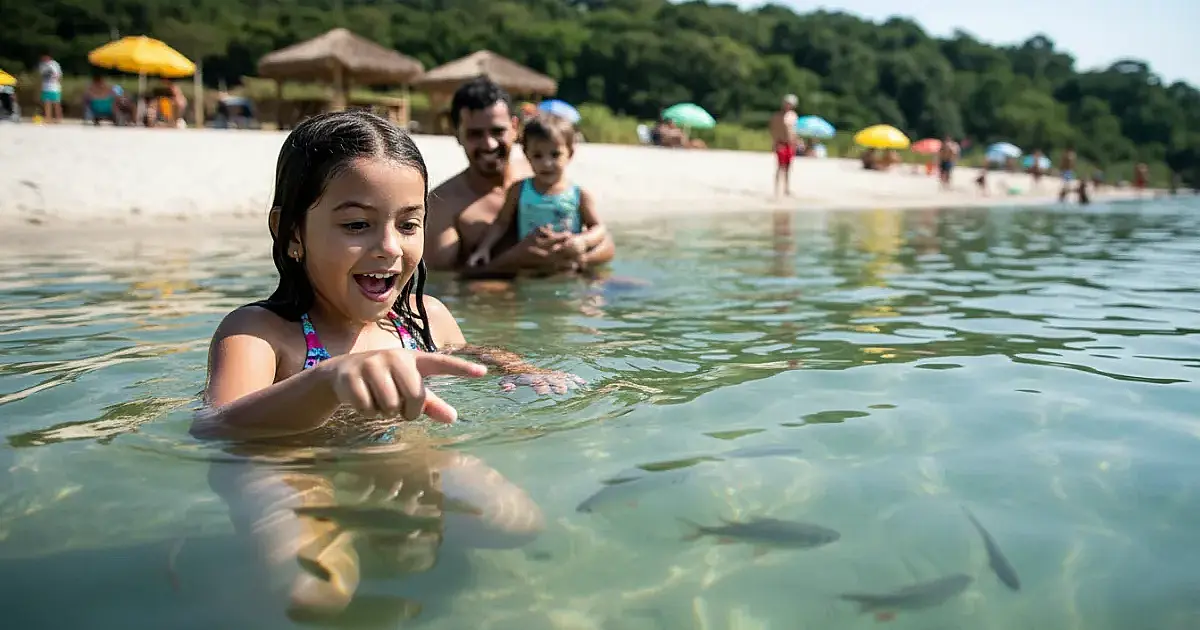 O Tietê que deu certo: prainha no interior de SP surpreende com águas limpas e peixes visíveis