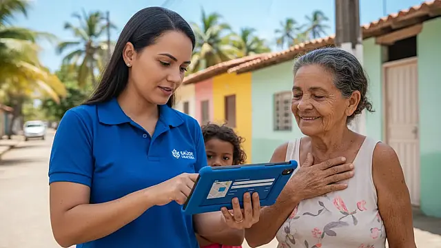 Profissionais de saúde de Ubatuba agora utilizam tablets com gestão remota para agilizar atendimentos.