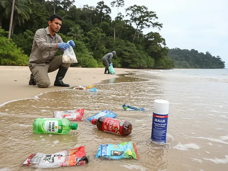 Lixo vindo da Ásia percorre 17 mil km e invade praias de reserva ambiental em SP
