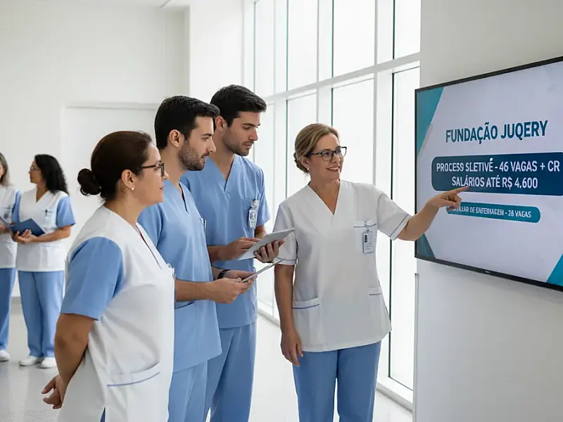 Concurso na Grande SP: Fundação Juquery abre 46 vagas na saúde com salários de até R$ 4,6 mil