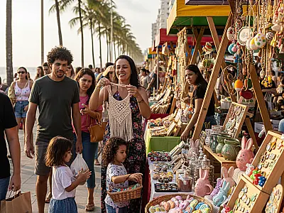 Feiras criativas de Santos ganham horários ampliados e atrações culturais no feriado de Páscoa.