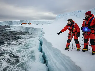 Simulação mostra variações na densidade do manto terrestre sob o continente antártico.