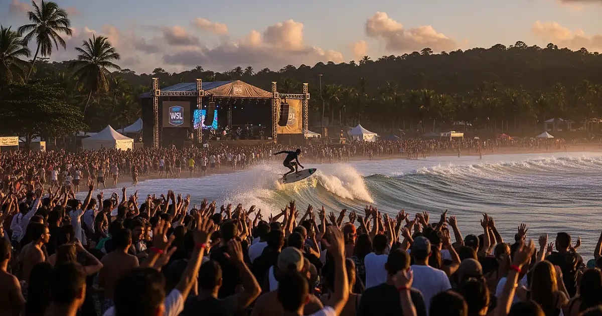 Itamambuca vira capital do surfe: WSL em Ubatuba une elite do esporte e shows gratuitos