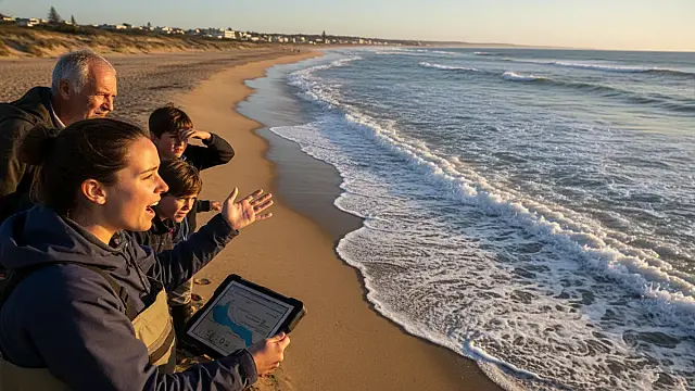 O fenômeno da refração alinha as ondas paralelamente à costa conforme a profundidade diminui.