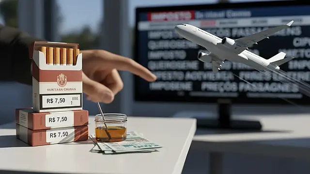 Aumento na tributação dos cigarros financiará redução de custos no setor de transportes e aviação.