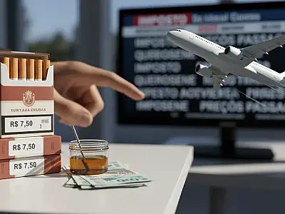 Aumento na tributação dos cigarros financiará redução de custos no setor de transportes e aviação.