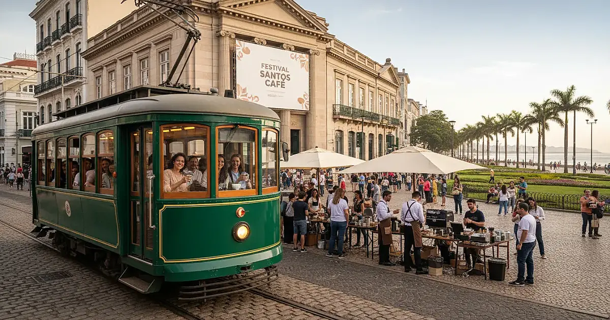 De capital mundial do café a polo de lazer: a reinvenção que transformou Santos