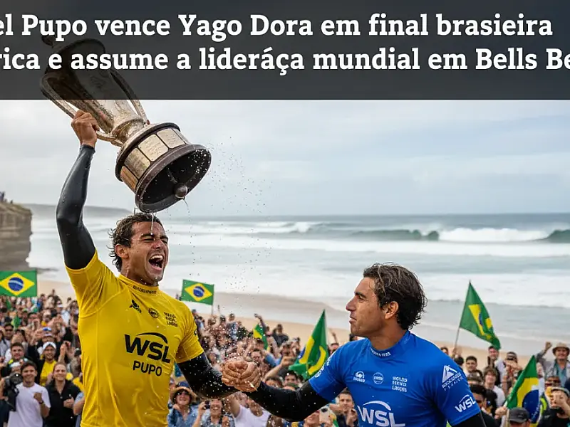 Miguel Pupo vence Yago Dora em final brasileira histórica e assume a liderança mundial em Bells Beach