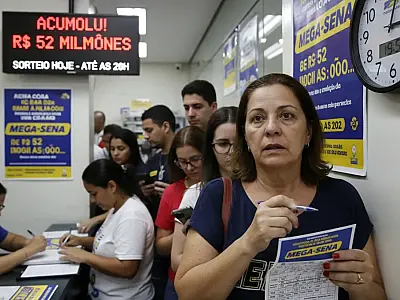 Apostas para o prêmio de R$ 52 milhões da Mega-Sena podem ser feitas até as 20h desta quinta-feira.