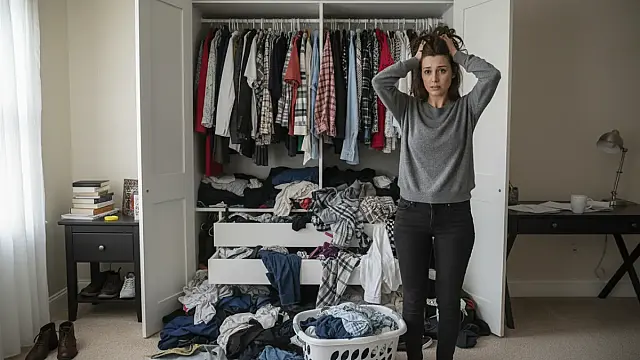 A desordem no armário pode sinalizar sobrecarga emocional e elevar os níveis de cortisol no organismo.