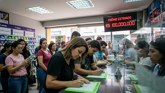 Prêmio da Mega-Sena acumulou e pode pagar R$ 100 milhões no próximo concurso.