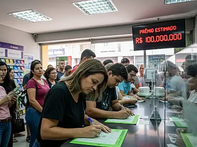 Prêmio da Mega-Sena acumulou e pode pagar R$ 100 milhões no próximo concurso.