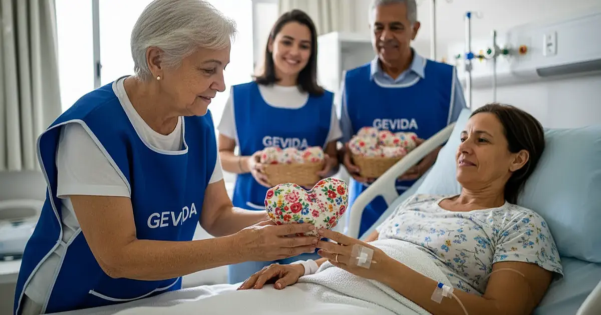 Correntes de afeto: o trabalho silencioso que leva corações e esperança aos hospitais de Itanhaém