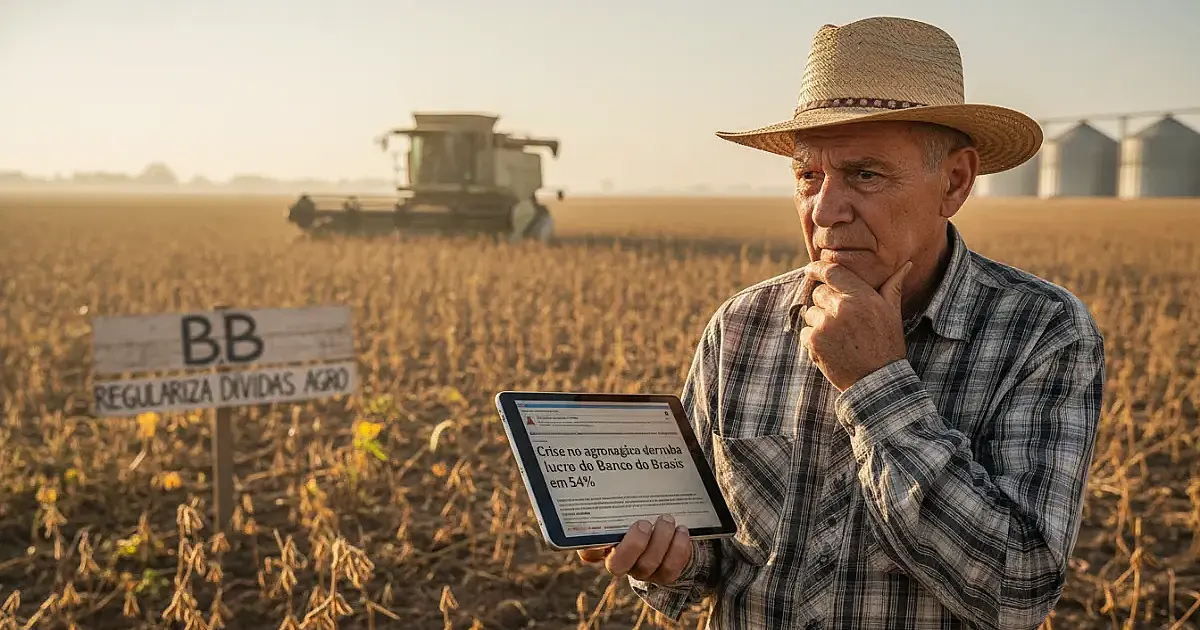 Crise no agronegócio derruba lucro do Banco do Brasil em 54% e acende alerta no mercado