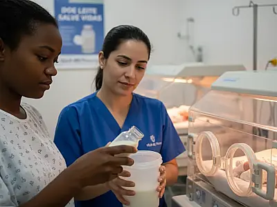 Leite humano doado é processado e serve como recurso terapêutico para recém-nascidos prematuros. Foto: BLH IFF/Fiocruz