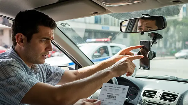 O uso do suporte é permitido, mas tocar na tela com o carro em movimento é infração gravíssima.