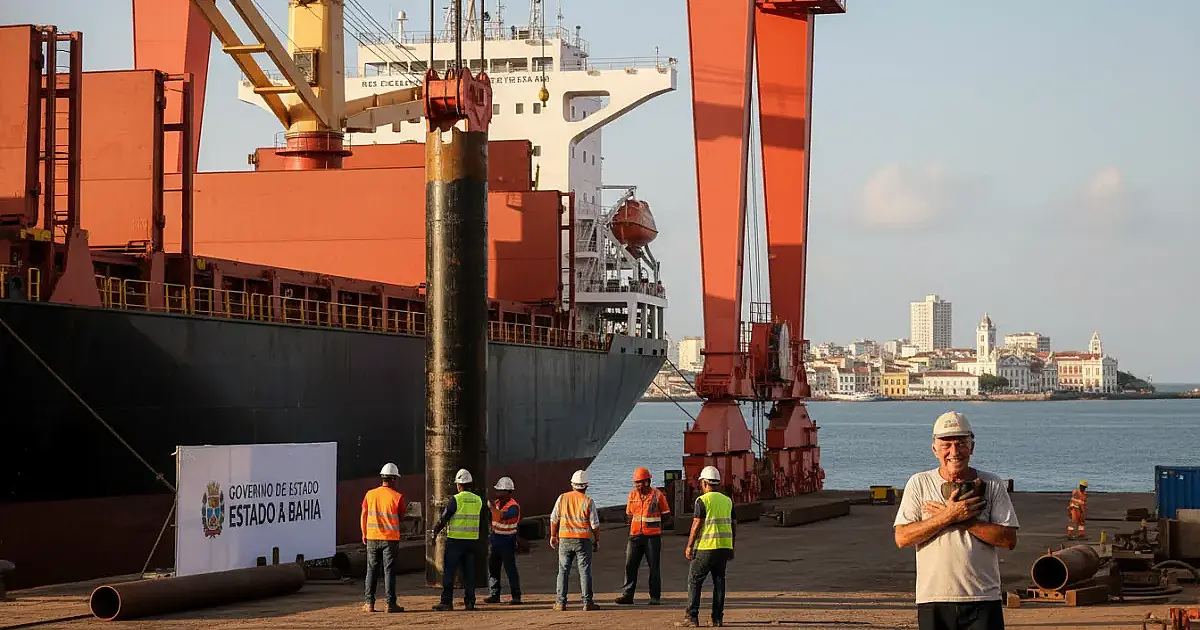 Ponte Salvador-Itaparica: Materiais de R$ 160 milhões chegam à Bahia e marcam início das obras