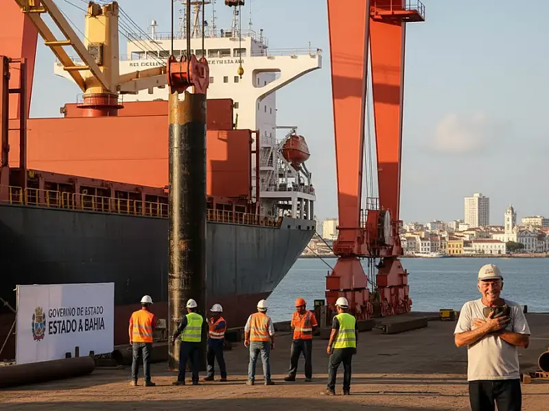 Ponte Salvador-Itaparica: Materiais de R$ 160 milhões chegam à Bahia e marcam início das obras