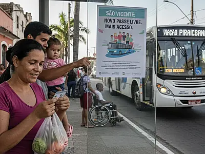 São Vicente quer ampliar passe livre no transporte público; veja quem pode ser beneficiado