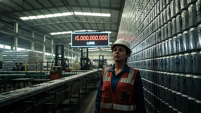 Complexo industrial da Ambev em Uberlândia é referência em escala e tecnologia de envase.
