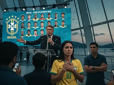 Carlo Ancelotti durante a convocação da Seleção Brasileira para a Copa do Mundo no Museu do Amanhã.