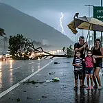 Alerta do Inmet: Chuvas intensas e ventos fortes atingem o litoral de SP neste domingo
