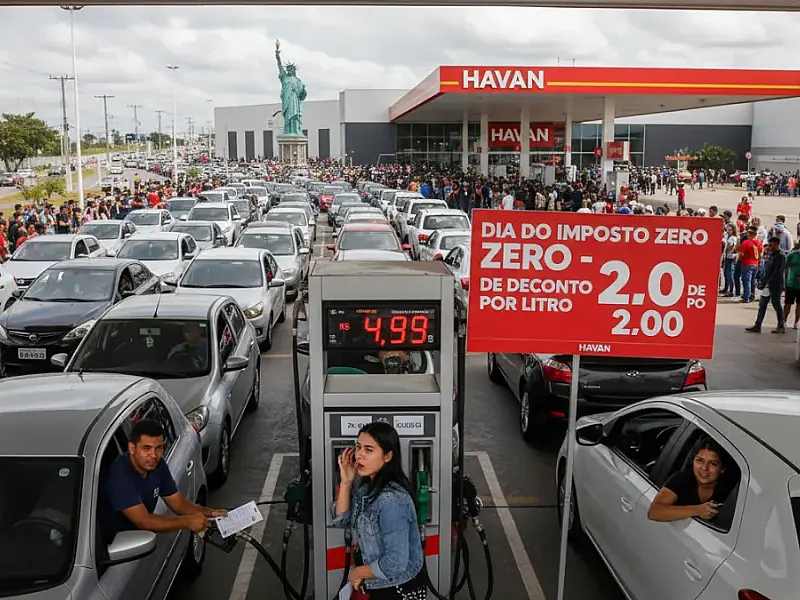 Gasolina com R$ 2 de desconto: Havan realiza Dia do Imposto Zero em 191 lojas nesta quarta-feira