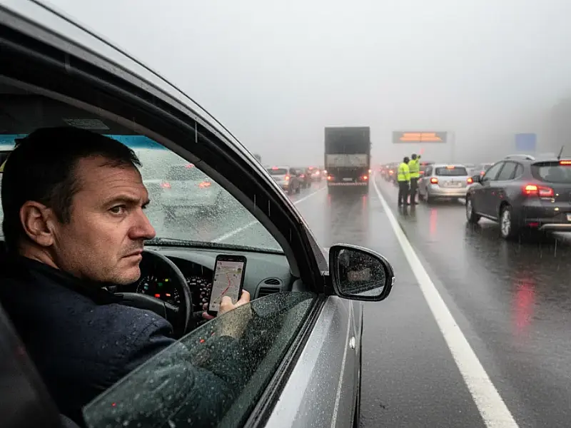 Caos na subida: Neblina e chuva travam o Sistema Anchieta-Imigrantes nesta sexta