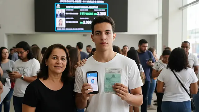 Trabalhadores buscam oportunidades no CPETR de Santo André para recolocação no mercado.