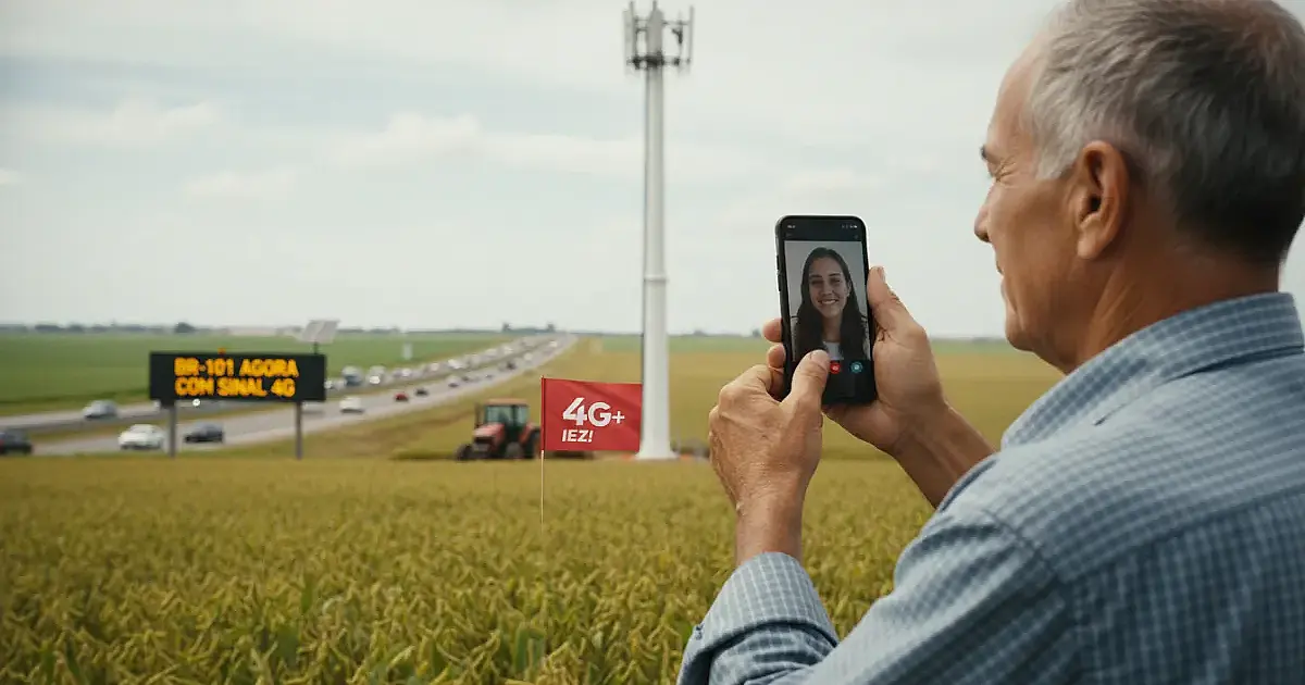 Leilão da Anatel garante R$ 2 bilhões para acabar com 'pontos cegos' de celular em rodovias e áreas rurais