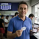 Aposta de Santos fatura na Lotofácil após morador trocar tempo no celular por sorteio