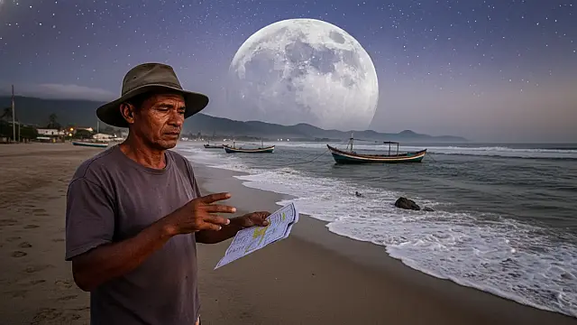 A Lua passa por um ciclo completo de aproximadamente 29,5 dias, mudando sua face iluminada vista da Terra.