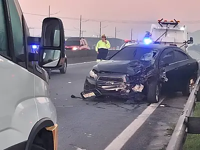 Acidente fatal na Via Expressa Sul: Colisão frontal em Praia Grande termina com uma morte e ferido grave