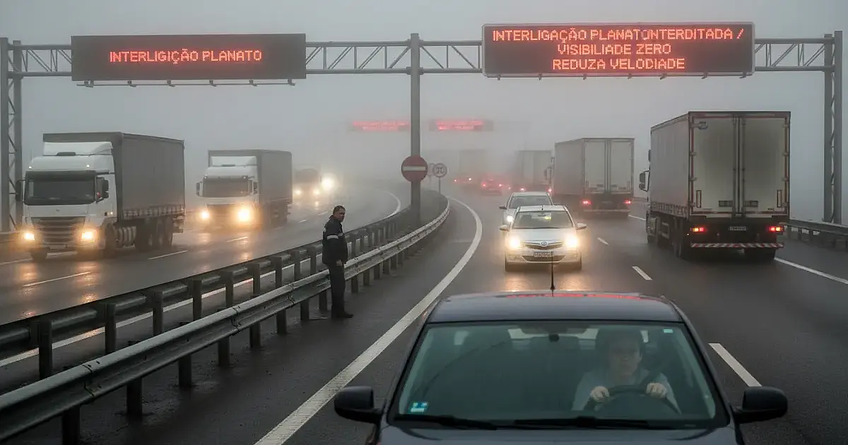 Neblina fecha Interligação Planalto e complica trajeto entre Litoral e São Paulo nesta segunda (25)